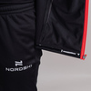 Мужская утепленная разминочная куртка Nordski Base black-red - 9
