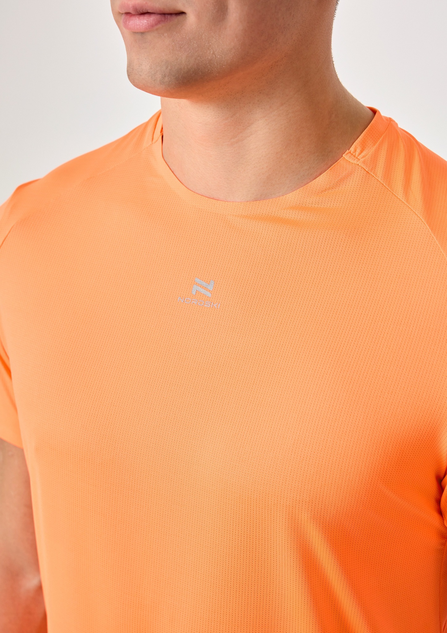 Мужская тренировочная футболка Nordski neon orange - 4