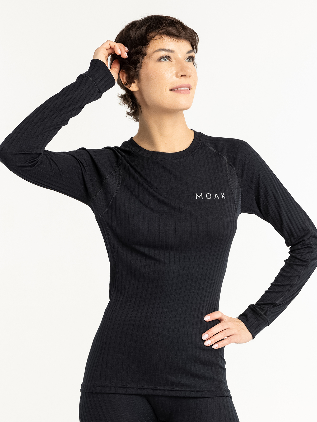 Женская терморубашка Moax Active Pro LS черная - 2