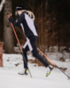 Женские тренировочные лыжные брюки Nordski Hybrid Warm black-lavender - 8