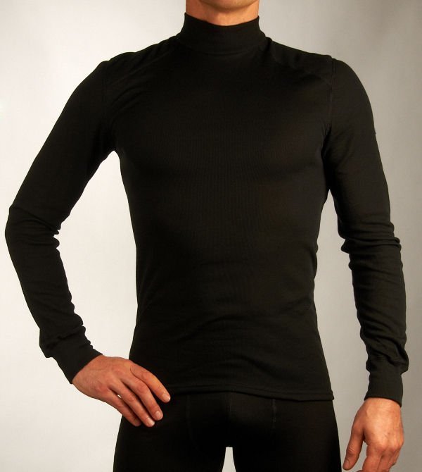 Мужское термобелье рубашка с воротником-стойкой Odlo L/S Turtle Neck Warm152012-15000 купить в Интернет-магазин Five-sport.ru