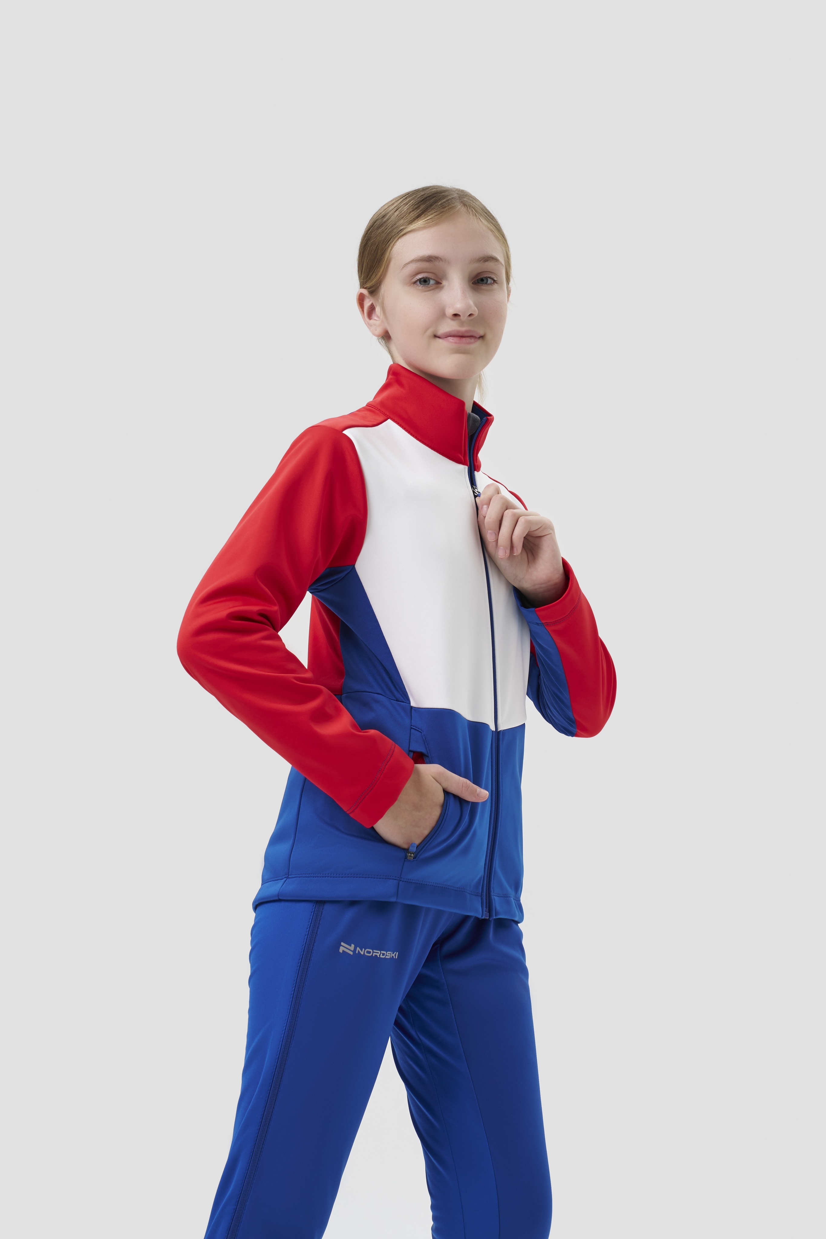 Детский тренировочный лыжный костюм Nordski Jr. Advance patriot - 6