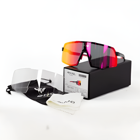 Спортивные гоночные очки 4KAAD Beat Race black-red
