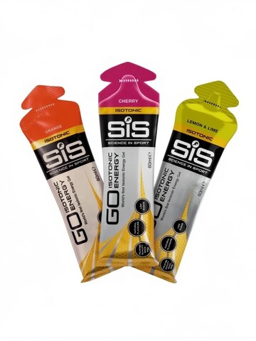 Набор углеводных гелей SIS Go Isotonic Gel лимон-апельсин-вишня