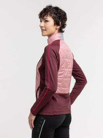Женская тренировочная беговая куртка Moax Tauri Stretch Fit пурпурно-розовая
