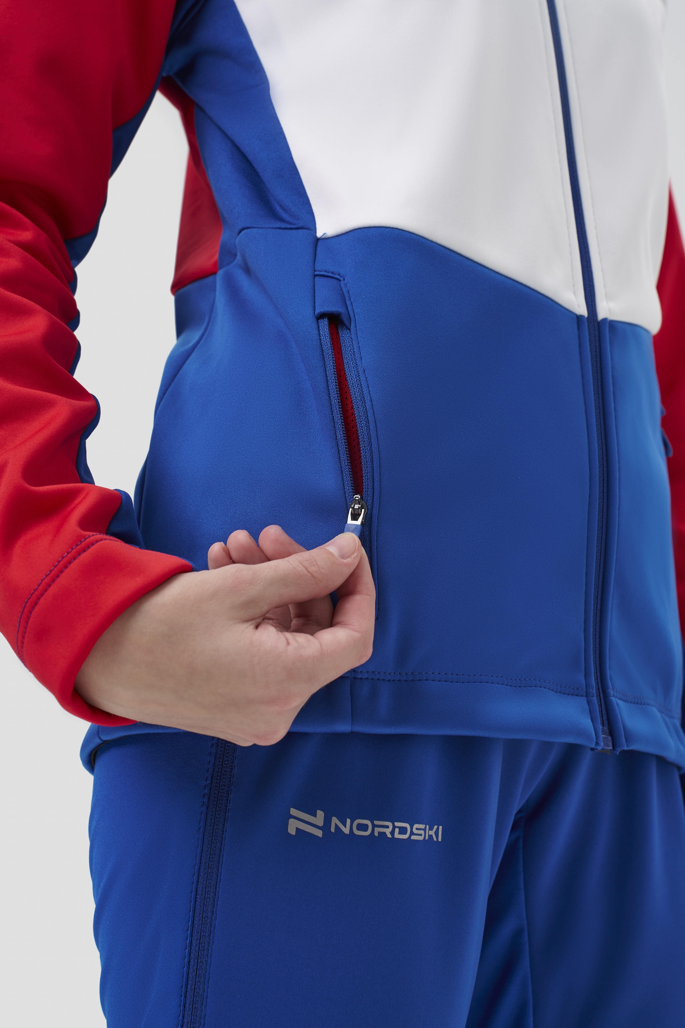 Детский тренировочный лыжный костюм Nordski Jr. Advance patriot - 10