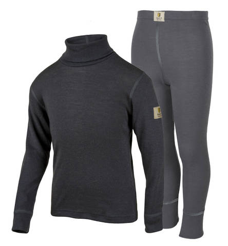 Janus Wool Merino детский комплект термобелья серый