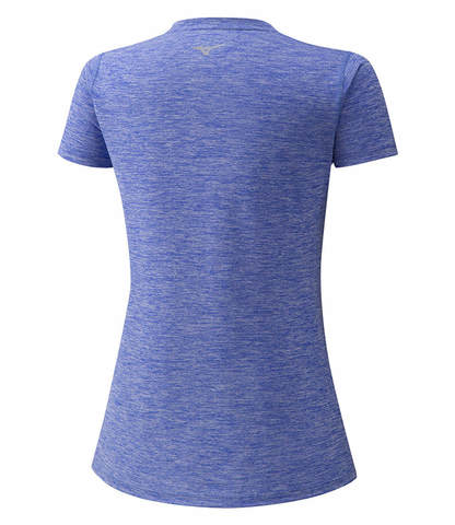 Mizuno Impulse Core Tee беговая футболка женская синяя