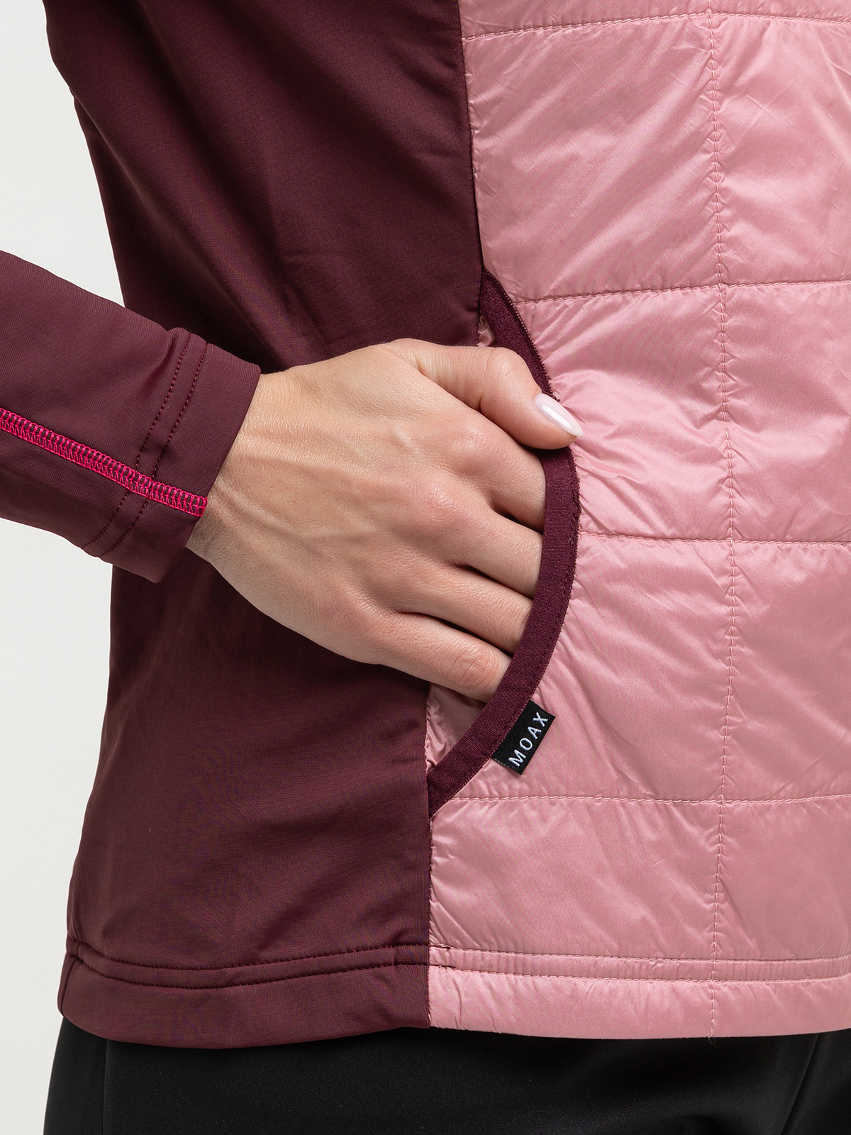 Женская тренировочная беговая куртка Moax Tauri Stretch Fit пурпурно-розовая - 7