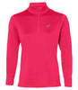 Asics Silver Ls 1/2 Zip Winter беговая рубашка женская розовая - 1