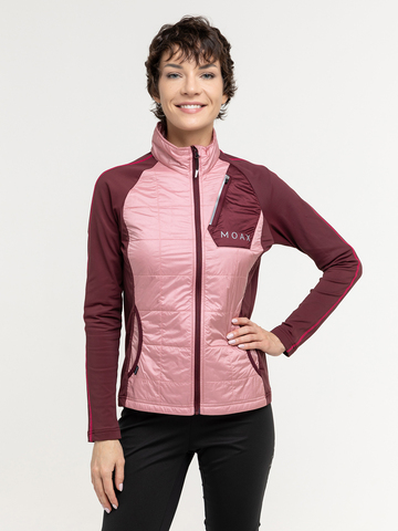 Женская тренировочная беговая куртка Moax Tauri Stretch Fit пурпурно-розовая