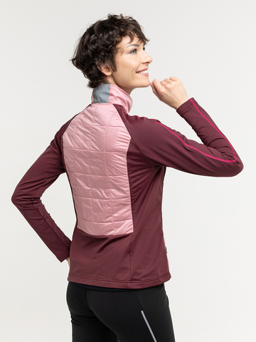 Женская тренировочная беговая куртка Moax Tauri Stretch Fit пурпурно-розовая