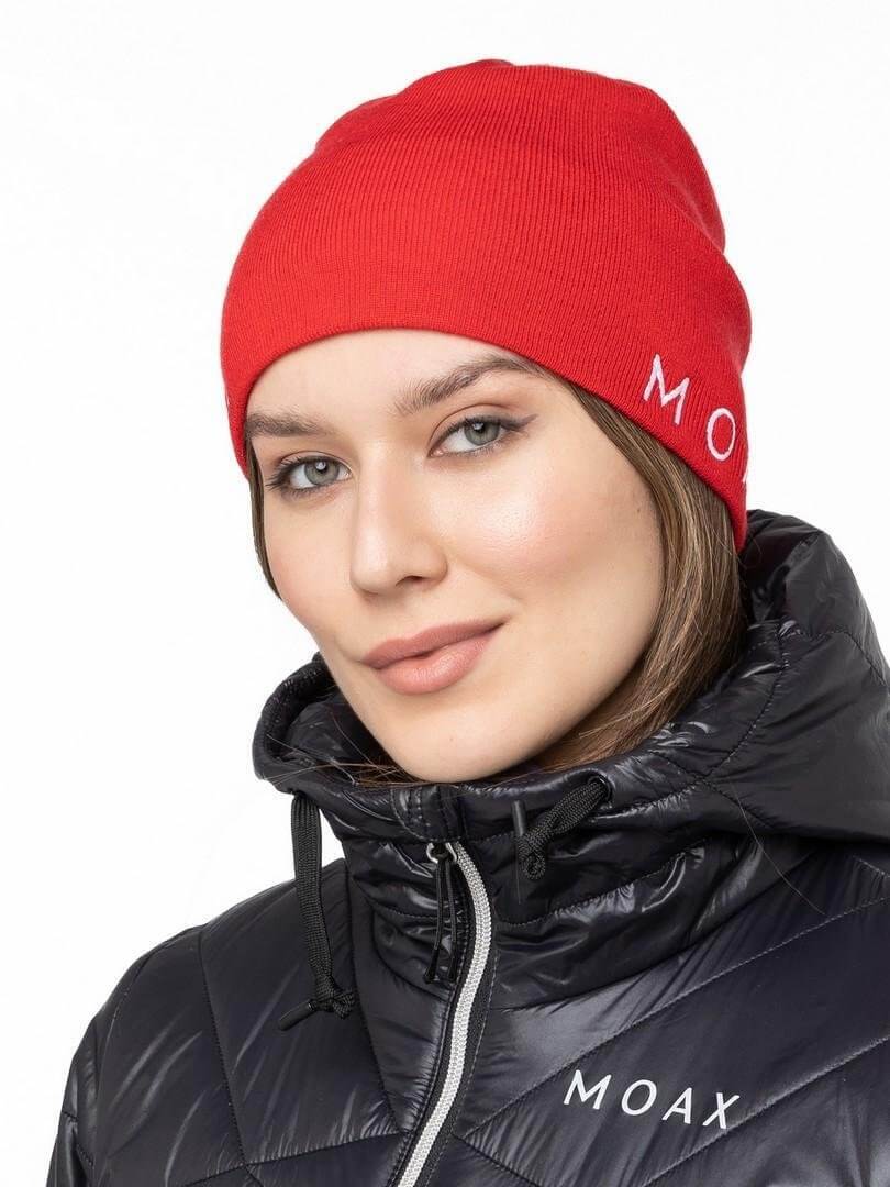 Лыжная шапка с шерстью Moax Tradition Sport красная - 6