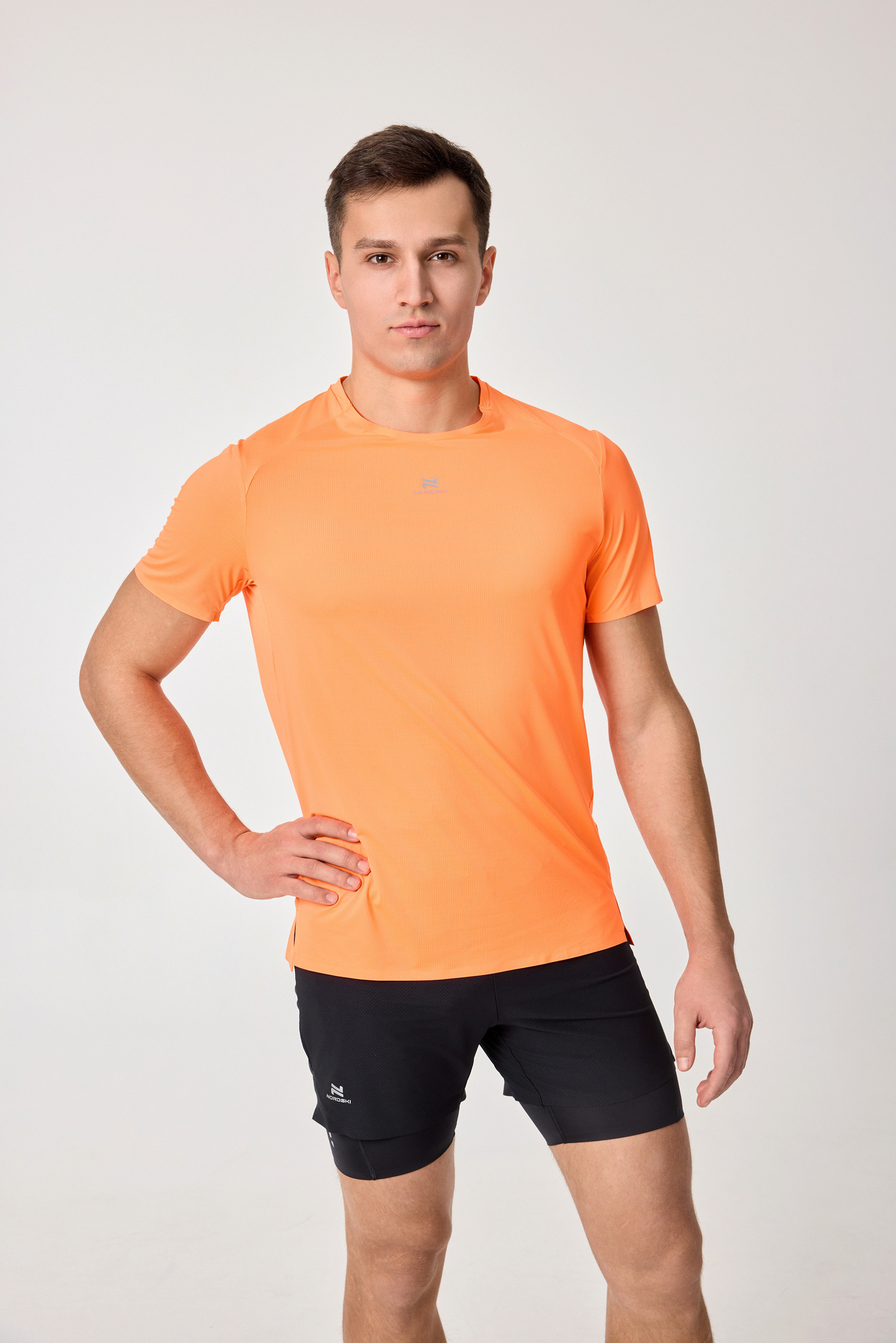 Мужская тренировочная футболка Nordski neon orange