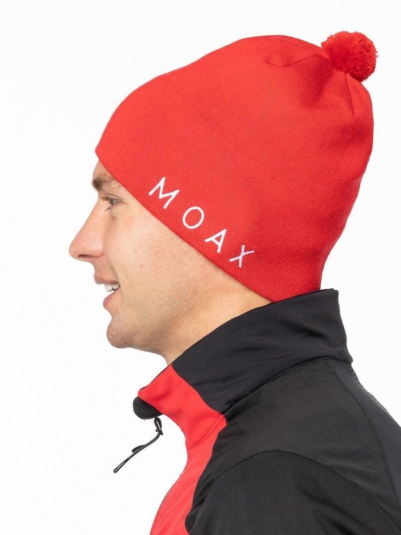 Лыжная шапка с шерстью Moax Tradition Sport красная - 3
