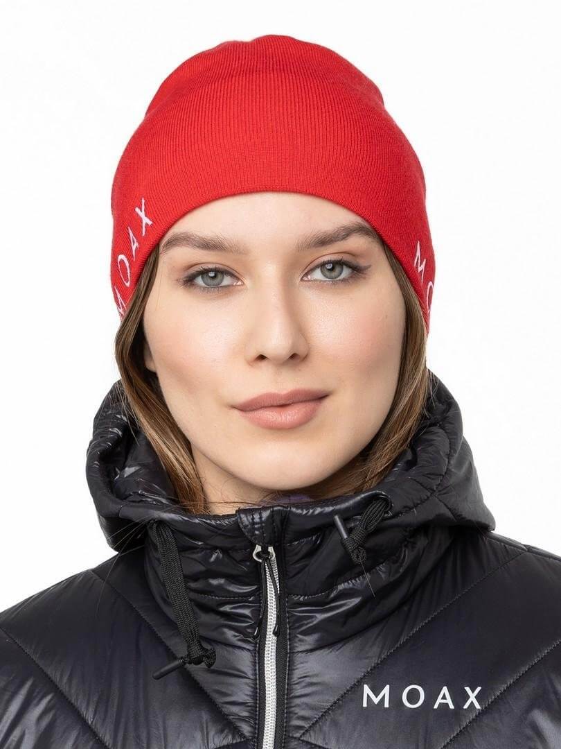 Лыжная шапка с шерстью Moax Tradition Sport красная - 7