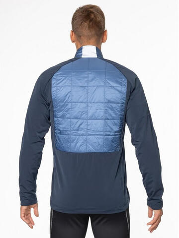 Мужская тренировочная беговая куртка Moax Tauri Stretch Fit серо-синяя