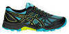 Asics Gel Fujitrabuco 6 кроссовки-внедорожники для бега женские черные-голубые - 1