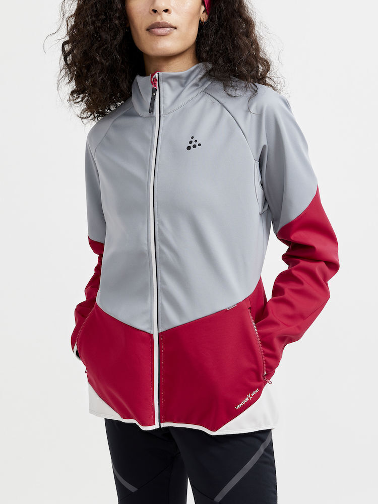 Женский лыжный костюм Craft Glide Storm red-grey - 2