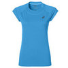 Беговая футболка женская Asics Capsleeve голубая - 1