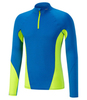 Mizuno Virtual Body G1 Hz термобелье рубашка мужская синяя-желтая - 1