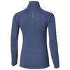 ASICS LS 1/2 ZIP JERSEY женская рубашка для бега темно-синяя - 3