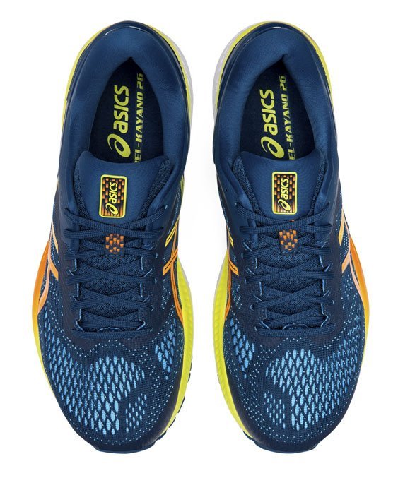 Asics gel kayano 26 kai men's shoes sour yuzu/mako blue top