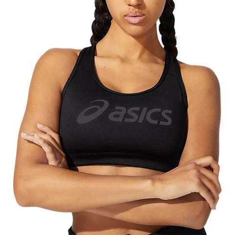 Asics Logo Bra топ для бега женский черный