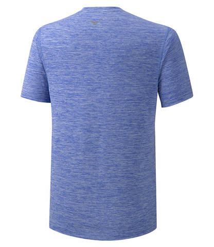 Mizuno Impulse Core Tee беговая футболка мужская голубая