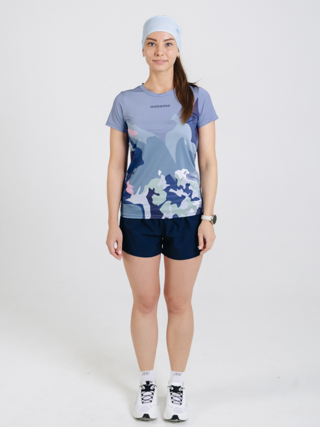 Женская спортивная тренировочная футболка Noname Miler T-Shirt SS 25 WOS blue - 6