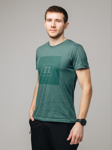 Спортивная беговая футболка Noname Logo UX tinted green