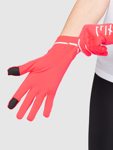 Перчатки для бега Moax Speed Pro ярко-розовые