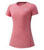 Mizuno Impulse Core Tee беговая футболка женская розовая - 1