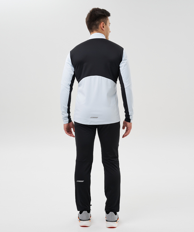 Мужской костюм для лыж и бега зимой Nordski Hybrid Pro 2.0 pearl blue-black