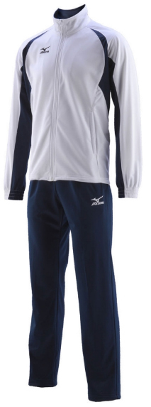 Спортивный костюм Mizuno Team Knitted Track Suit Equip бело-синий