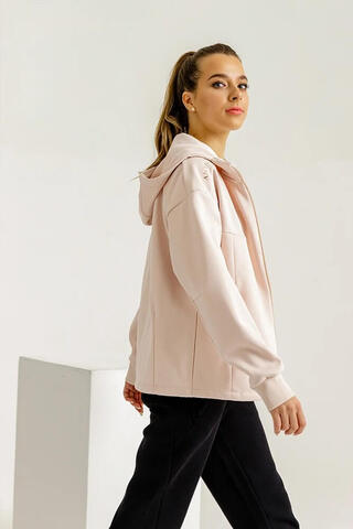 Женская спортивная толстовка Anta Knit Track Top розовая