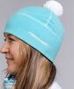 Женская спортивная шапка Fischer Fleece бирюзовая - 2