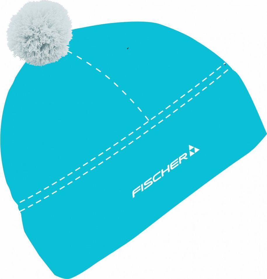 Женская спортивная шапка Fischer Fleece бирюзовая - 3