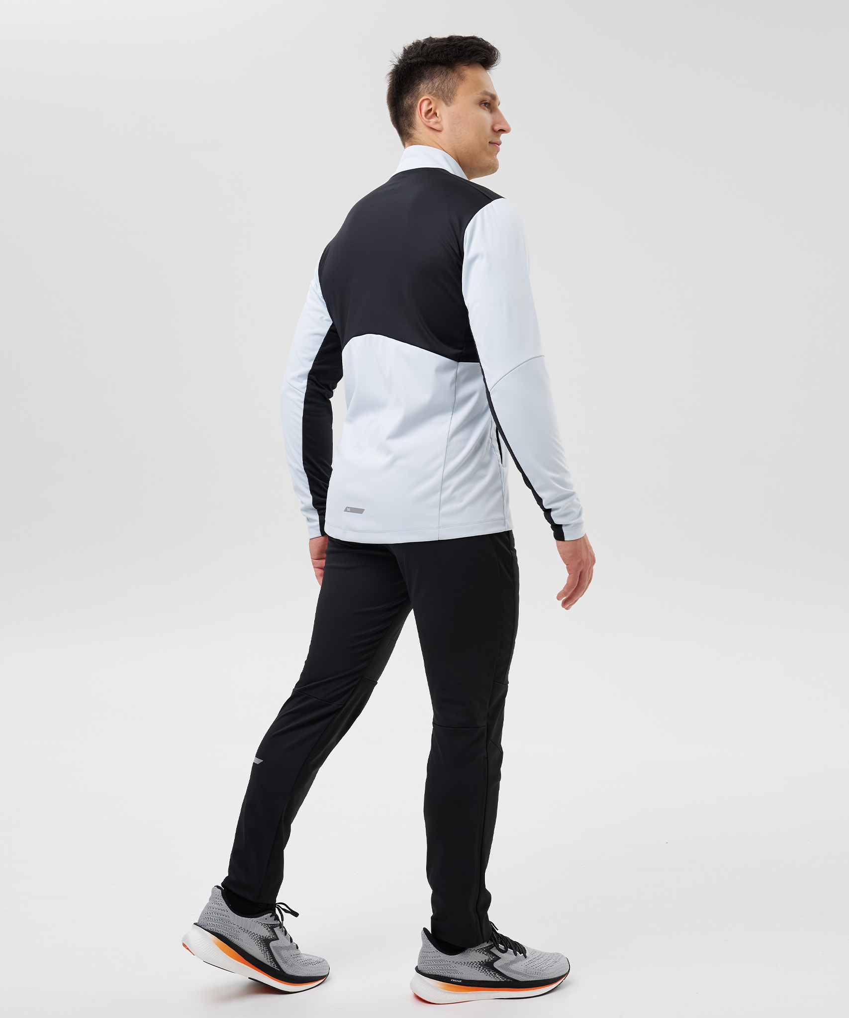 Мужской костюм для лыж и бега зимой Nordski Hybrid Pro 2.0 pearl blue-black - 2