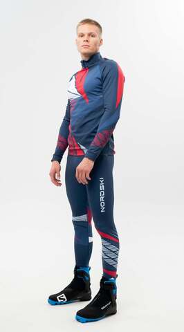 Лыжный гоночный костюм Nordski Heat унисекс blue-red