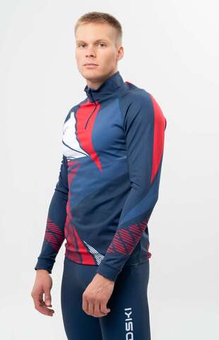Лыжный гоночный костюм Nordski Heat унисекс blue-red