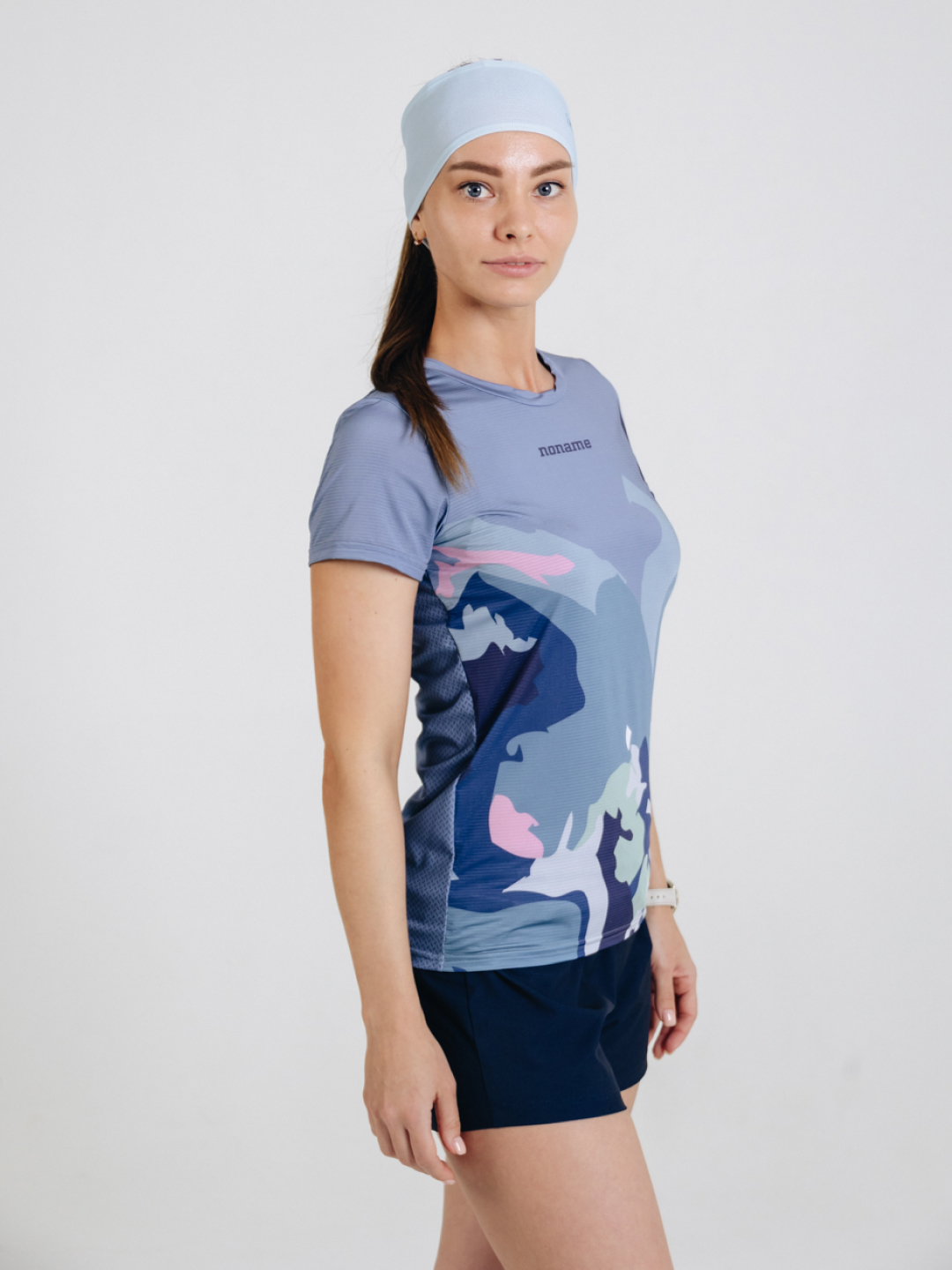 Женская спортивная тренировочная футболка Noname Miler T-Shirt SS 25 WOS blue - 3