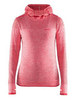 CRAFT CORE SEAMLESS женская спортивная рубашка с капюшоном red - 1