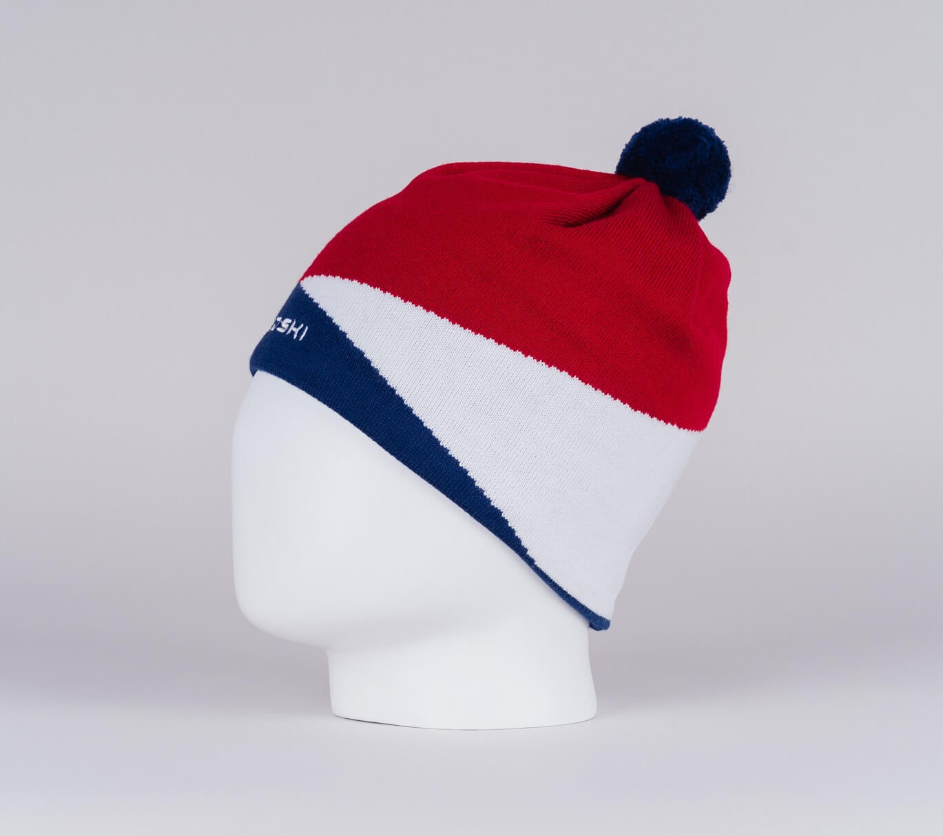 Лыжная шапка Nordski Line red-blue