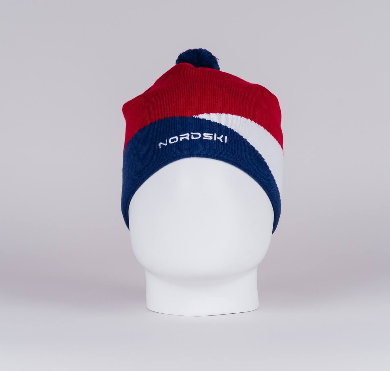 Лыжная шапка Nordski Line red-blue - 2
