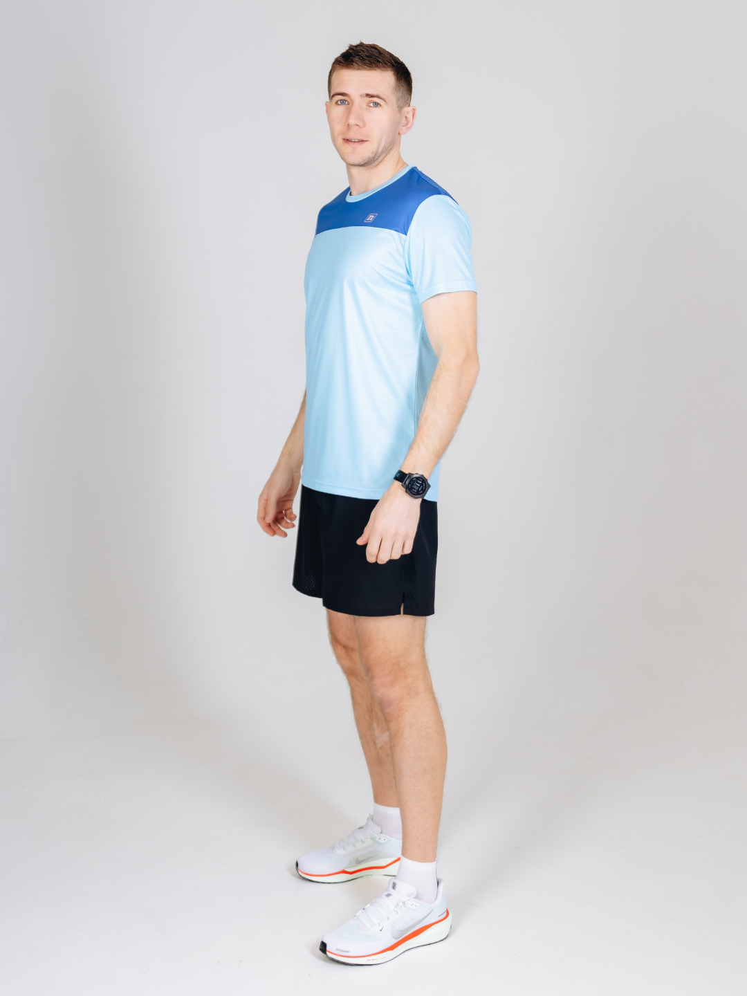 Мужская спортивная футболка Noname Waft Plus Tee T-Shirt 26 light blue - 7