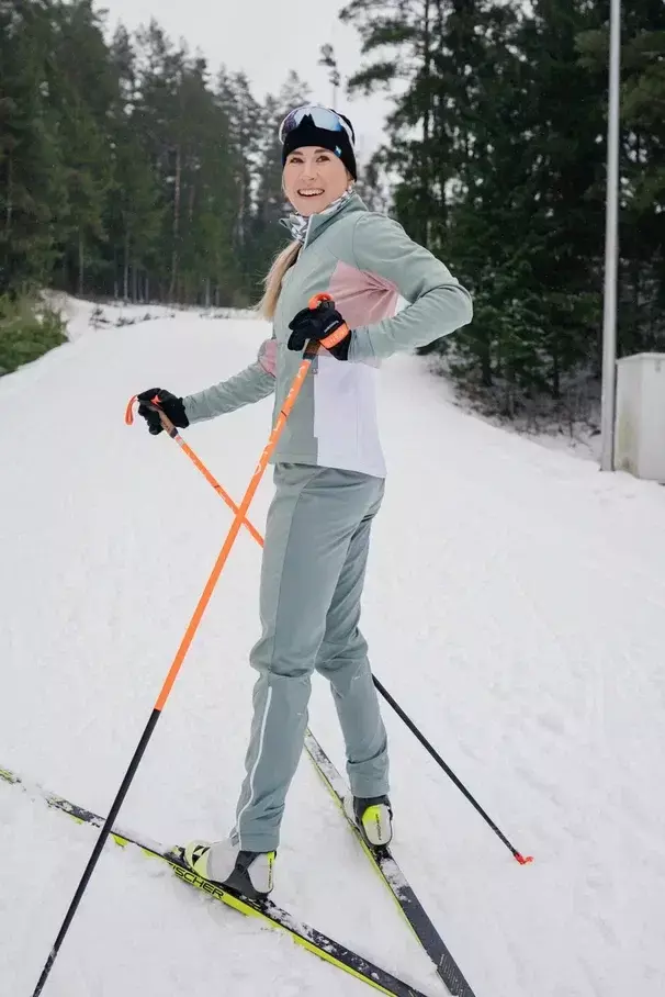 Женский лыжный костюм Nordski Pro ice mint-soft pink - 2