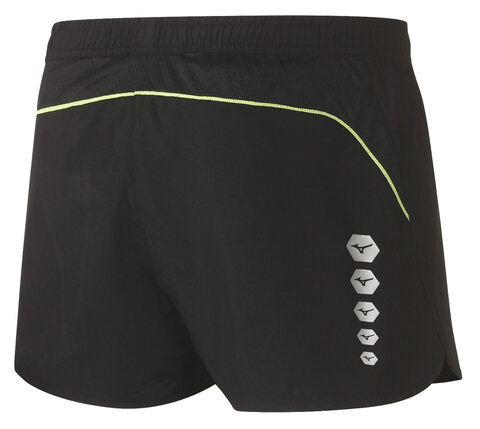 Беговые шорты мужские Mizuno Premium Jpn Split черные (Распродажа)
