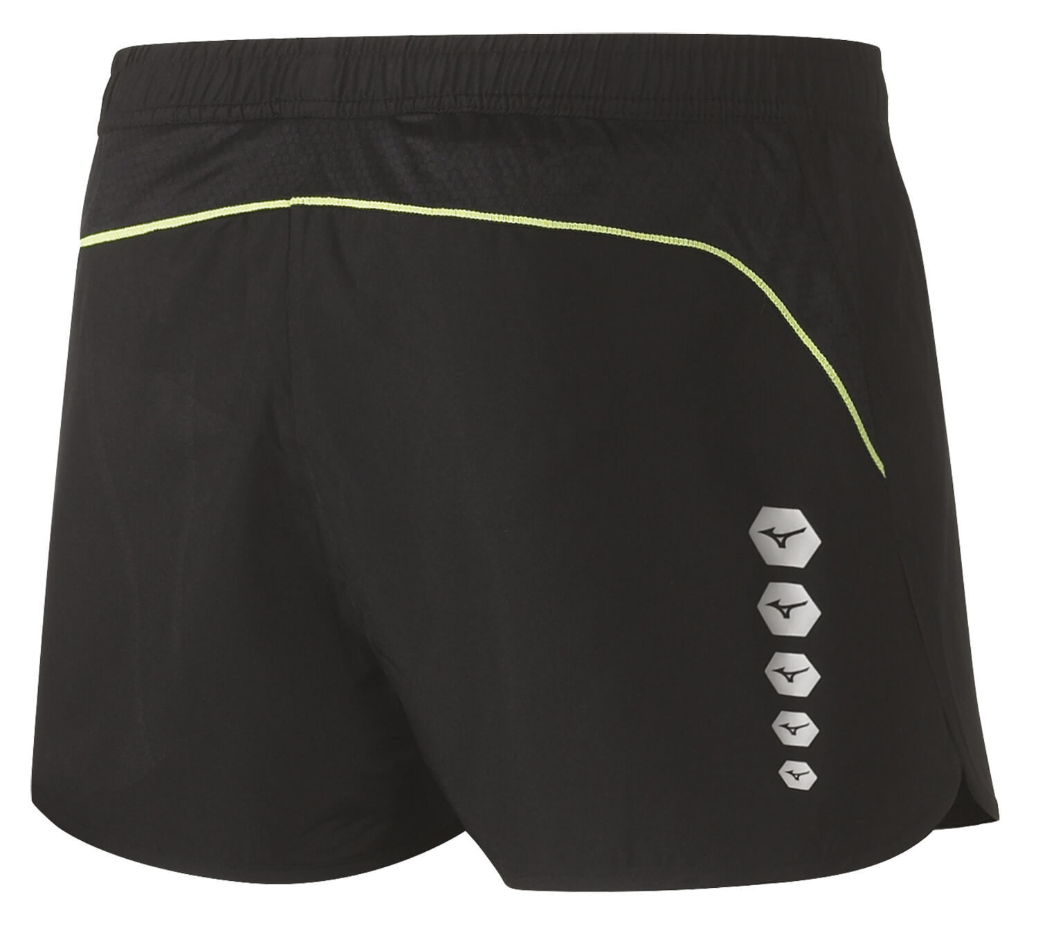 Беговые шорты мужские Mizuno Premium Jpn Split черные (Распродажа) - 2
