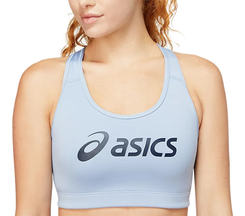 Asics Logo Bra топ для бега женский голубой